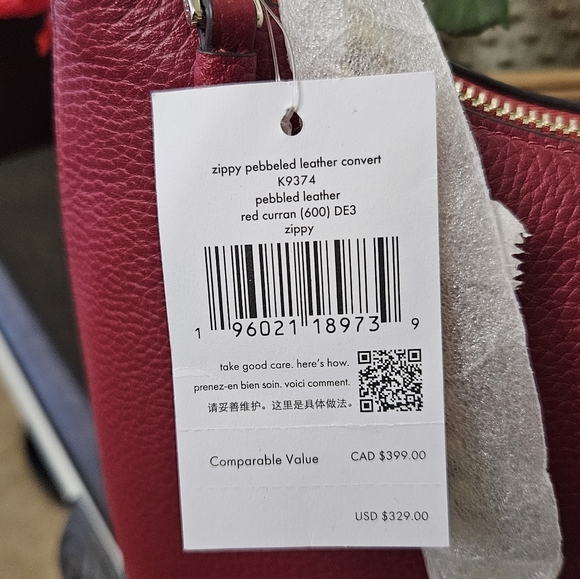 Kate Spade Zippy Convertible Crossbody Bag NWT - Picture 4 of 8